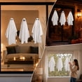 thumbnail image 5 of PYURTEP Halloween Decorations Window Clings 3Pcs, Reusable Large White Ghost Decal, Removable Glass Stickers for Home Window, Mirror Halloween Decor, 5 of 6