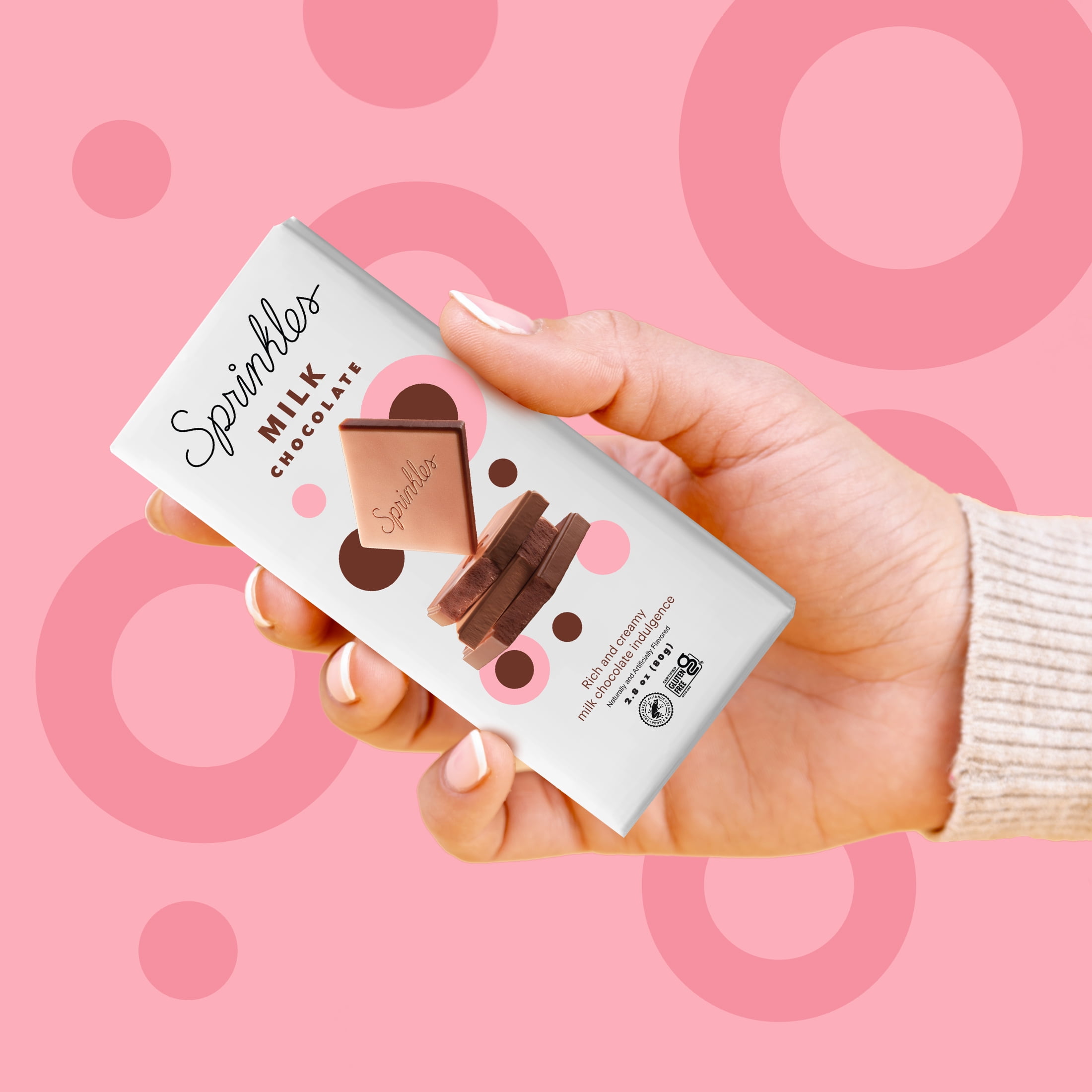 (2 pack) Sprinkles Premium Milk Chocolate Bar