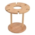 thumbnail image 1 of Soporte de madera para almacenamiento de vino, soporte de bambú para copas de vino, soporte de bambú para copas de vino, soporte de madera para botellas de vino, aspecto llamativo Jadeshay A, 1 of 8