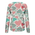 thumbnail image 5 of Valentine's Day Shirt for Women Love Heart Print Long Sleeve Tops Casual Loose Crewneck Sweatshirt Graphic Gift Blouses, 5 of 5