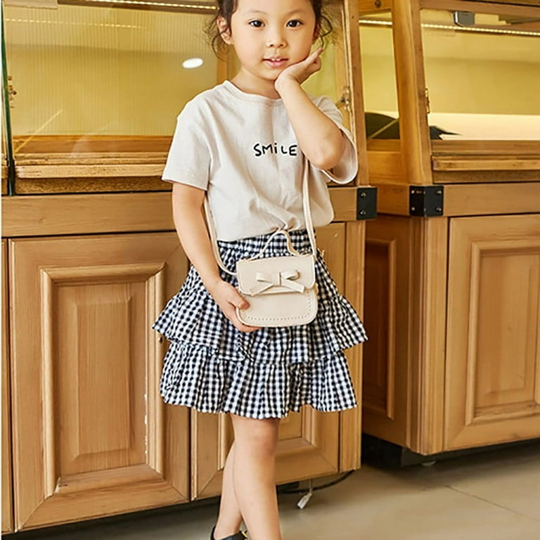 Girls Shoulder Bag Little Girls Handbag Mini Flap Bag Purse Small Wallet  Bag Crossbody Bag for Girls Kids Toddler-White