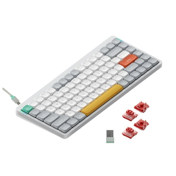 Teclado Mecánico Nuphy Air75 V2 75% Inalámbrico Blanco