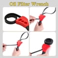 thumbnail image 4 of HUGFEGWE 2PCS Oil Filter Wrench Set, Car Rubber Strap Wrenches, Adjustable Rubber Strap Wrench, 6In+ 8In Automotive Multifunctional Belt Wrench Fit Mechanics Plumbers U2537-6174, 4 of 7