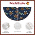 thumbnail image 3 of Defioc Sea Turtles Swimming for Christmas Tree Skirt Snowman Xmas Tree Skirt Farmhouse Christmas Decorations Tree Mat for Holiday Party Decor-36", 3 of 6