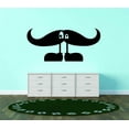 thumbnail image 1 of Children Cute Funny Wall Decal Decoration Cute Crossed Eye Mustache Monster Lasts Years and Easily Removable - Size: 30 In(W) x 40 In(H), 1 of 3
