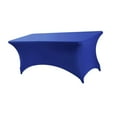thumbnail image 1 of jifeng Table Cloth Stretch for Folding Table Tablecloth for Events Birthday Outdoor Blue, 1 of 9