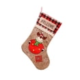 thumbnail image 1 of Calcetín de Navidad, soporte para regalo, calcetín de caramelo, contenedor de galletas, resistente al desgaste, suministros de vacaciones, Kits de decoración para fiestas Patrón de ciervo Bearachild HA069618-03, 1 of 6