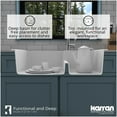 thumbnail image 2 of Karran Usa QT-811-WH-PK1 Quartz Qt 33" Drop In Double Basin Quartz Composite Kitchen Sink, 2 of 7