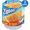 Ziploc Twist N Loc Small Round Containers & Lids, 3 ct, 2 Pack