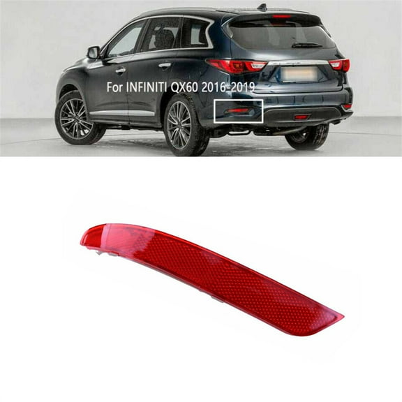 Left Passenger Rear Reflector Light Bumper For INFINITI QX60 2016-2019
