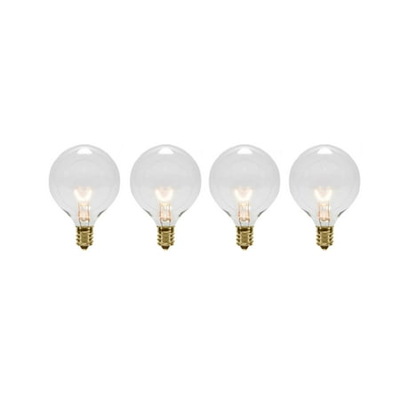 UPC 047275016992 product image for Pack of 4 Transparent Clear G50 Globe Christmas Replacement Bulbs | upcitemdb.com