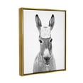 thumbnail image 3 of Stupell Industries Donkey Toilet Paper Funny Bathroom Animals & Insects Painting Gold Floater Framed Art Print Wall Art, 3 of 6