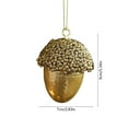 thumbnail image 3 of Golden Foam Christmas Ball 13x7.2cm Special Shaped Pendant Glitter Ornament Durable Plastic Hanging Tree Decoration Long Lasting Bright Color Holiday Party Family Gift, 3 of 5