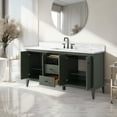 thumbnail image 2 of Vanity Art 60" Bathroom Vanity with Sink, Freestanding Storage Cabinet with Engineered Marble Top, Flip Down Tray, Drawer, and Shelve, 2 of 6