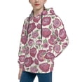 thumbnail image 2 of Xecao Rose Flowers Print Youth Hoodie Sweatshirt,Boys Hoodies,Essentials Hoodie-X-Large, 2 of 6