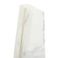 thumbnail image 5 of CosmoLiving by Cosmopolitan 3" Geometric 6 lbs White Marble Bookends with Gold Inlay (Set of 2), 5 of 8