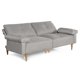 thumbnail image 4 of Sofá Cama Makora Yarvis Gris Claro Lino 3 Posiciones con Soft Foam Reclinable, 4 of 8