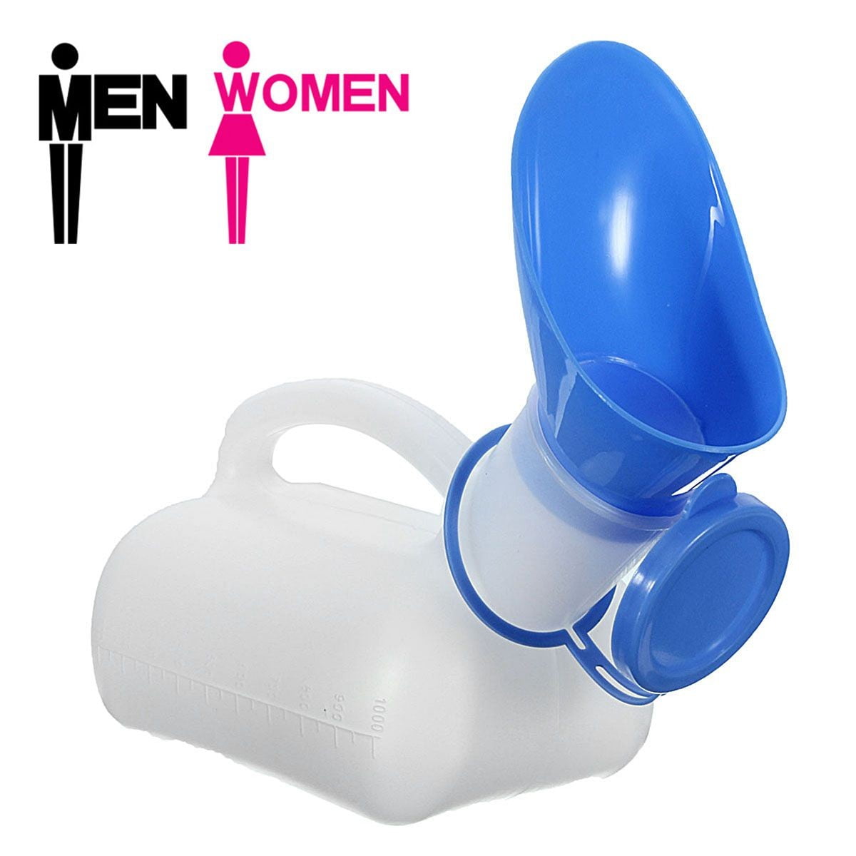 2PCS Thicken Plastic Portable Durable Urinal Bottle for Female Women Lady 
