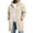 Beige, variant on Long Hoodie for Men Plus Size Loose Warm Zip Up Fleece Jacket long Sleeve Knee Length, Full Zip Bomber Jacket with Pockets, Winter Coat for Men Black L