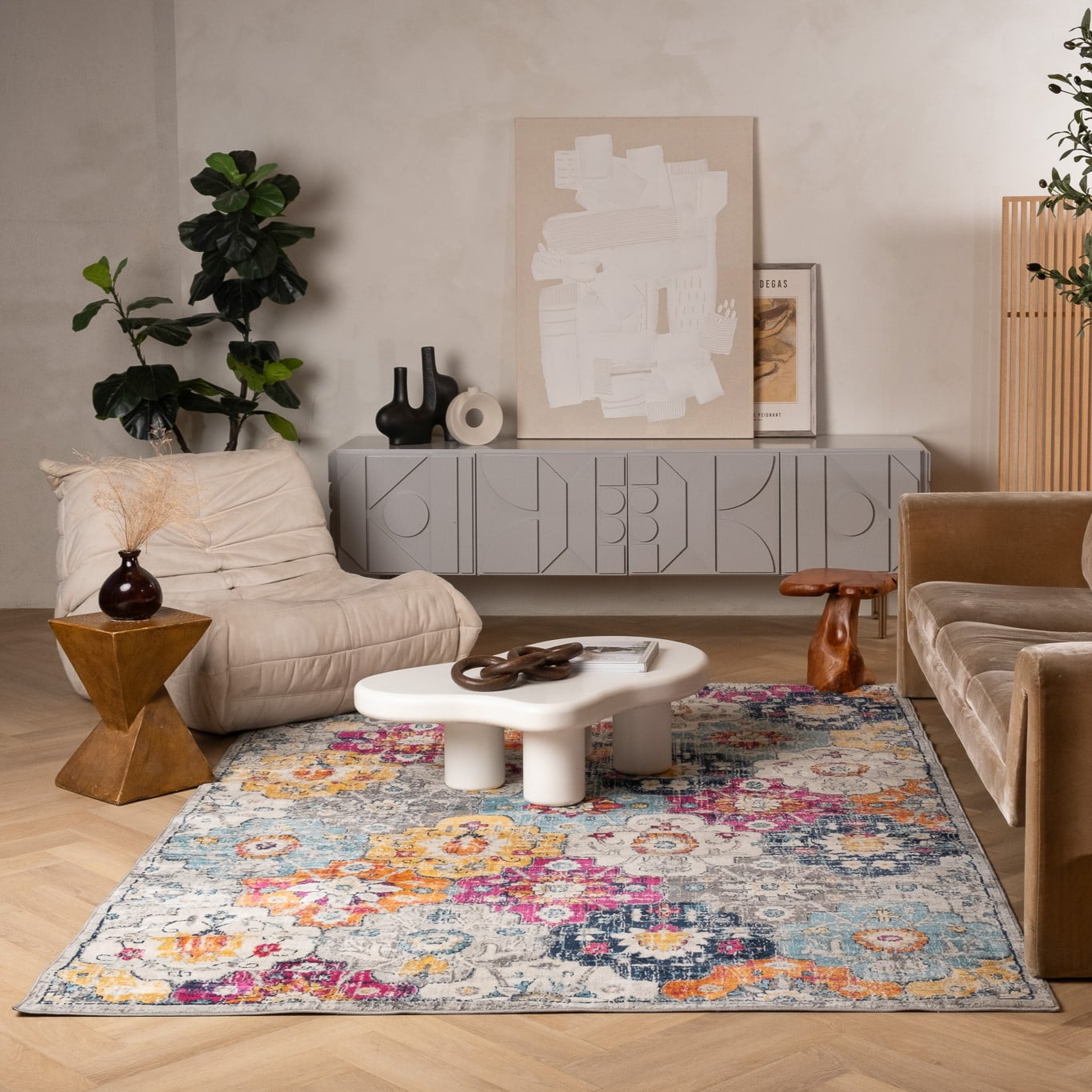 Rug Branch Savannah Collection Modern Floral Area