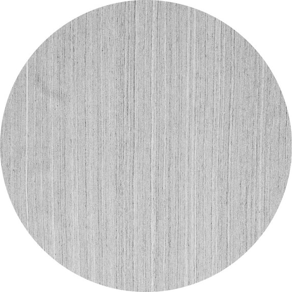 Ahgly Company Indoor Round Abstract Gray Contemporary Area Rugs, 5' Round