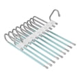 thumbnail image 2 of Injueey Multi Layer Folding Pants Hangers Slack Hotel Rack Hanging Wardrobe Travel Almacenamiento y organización del hogar Verde 33.2x24 cm, 2 of 6