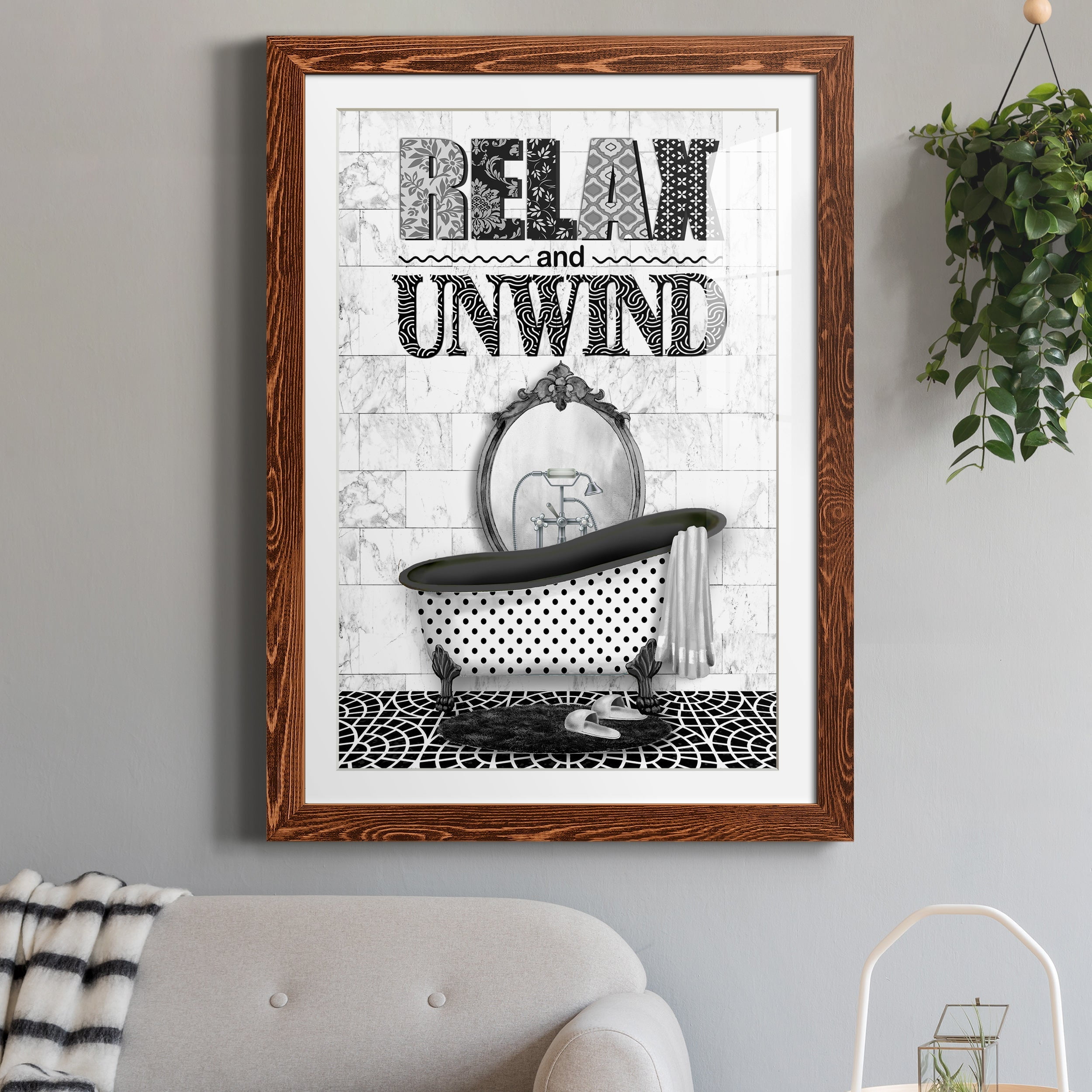Relax and Unwind - Premium Framed Print - Distressed Barnwood Frame - Ready to Hang