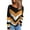 Yellow, variant on Kilaqueen Sweaters for Women Fashion Print Long Sleeve Crew Neck Knit Pullover Tops Casual Trendy Comfy Sweater