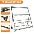 thumbnail image 3 of 3 Tier Metal Flower Display Stand with 12 Buckets and Wheels, Ideal for Flower Shops, Weddings & Home Decor, 3 of 8