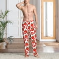 thumbnail image 6 of Lsque Hand Drawn Tomatoes Print Men's Pajama Pants, Lounge Pant - Comfortable Home Wear,Elastic Waistband, Stylish Design-Medium, 6 of 9