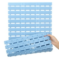 Bath Tub Shower Mat 27.5 x15.7 Inch, ZUEXT Non-Slip Bath Mat for Elderly & Kids, Machine Washable Bathtub Mat with Drain Holes, Suction Cups for Bathroom,Blue