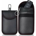 thumbnail image 1 of Juego de 2 mini fundas portátiles anti-RFID para llaves de coche, funda anti-RFID para llaves de coche, funda con bloqueo RFID para llaves de coche sin llave, protección antirrobo y, 1 of 4