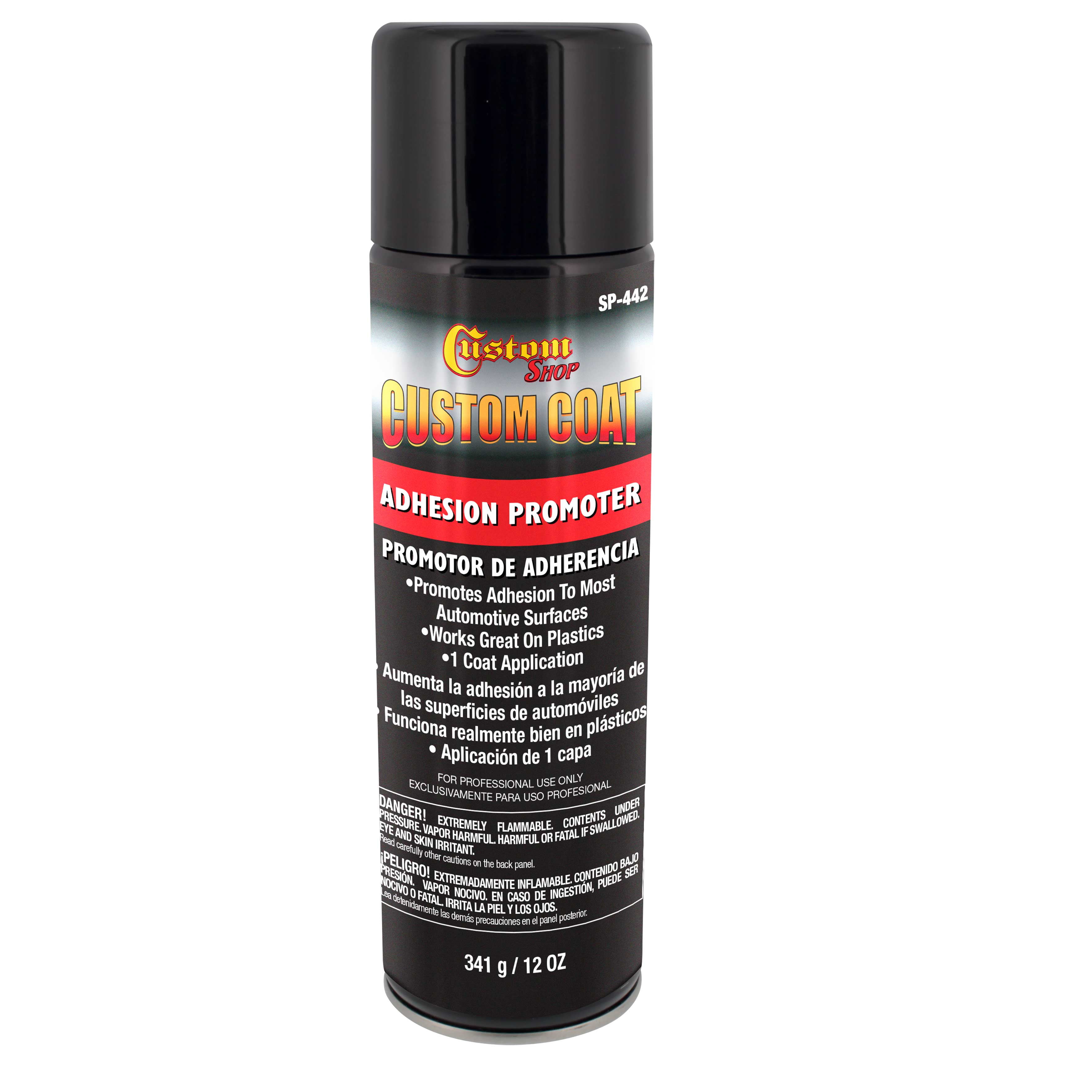 Custom Coat Adhesion Promoter 12 Ounce Spray Can Use on Hard to