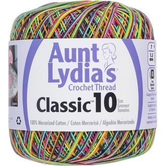 Aunt Lydia's Classic Crochet Thread - Size 10, Hot Pink - 3 Pack (350 Yards Each)