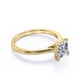 thumbnail image 3 of JeenMata Solitario Brillante Anillo de Compromiso con Punta de Corte Princesa de 1,25 Quilates, Baño de Oro Amarillo de 18 K sobre Plata, 3 of 4