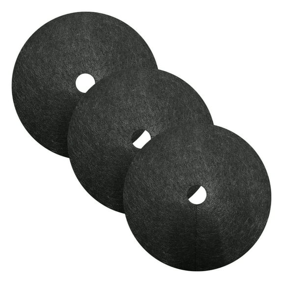 Tree Mulch Ring,3Pcs Tree Grass Barrier Mat Non-Woven Grass Preventer Weeding Cloth Cover Round Anti Grass Gardening Fabric Cover for Weed Control Root Protection