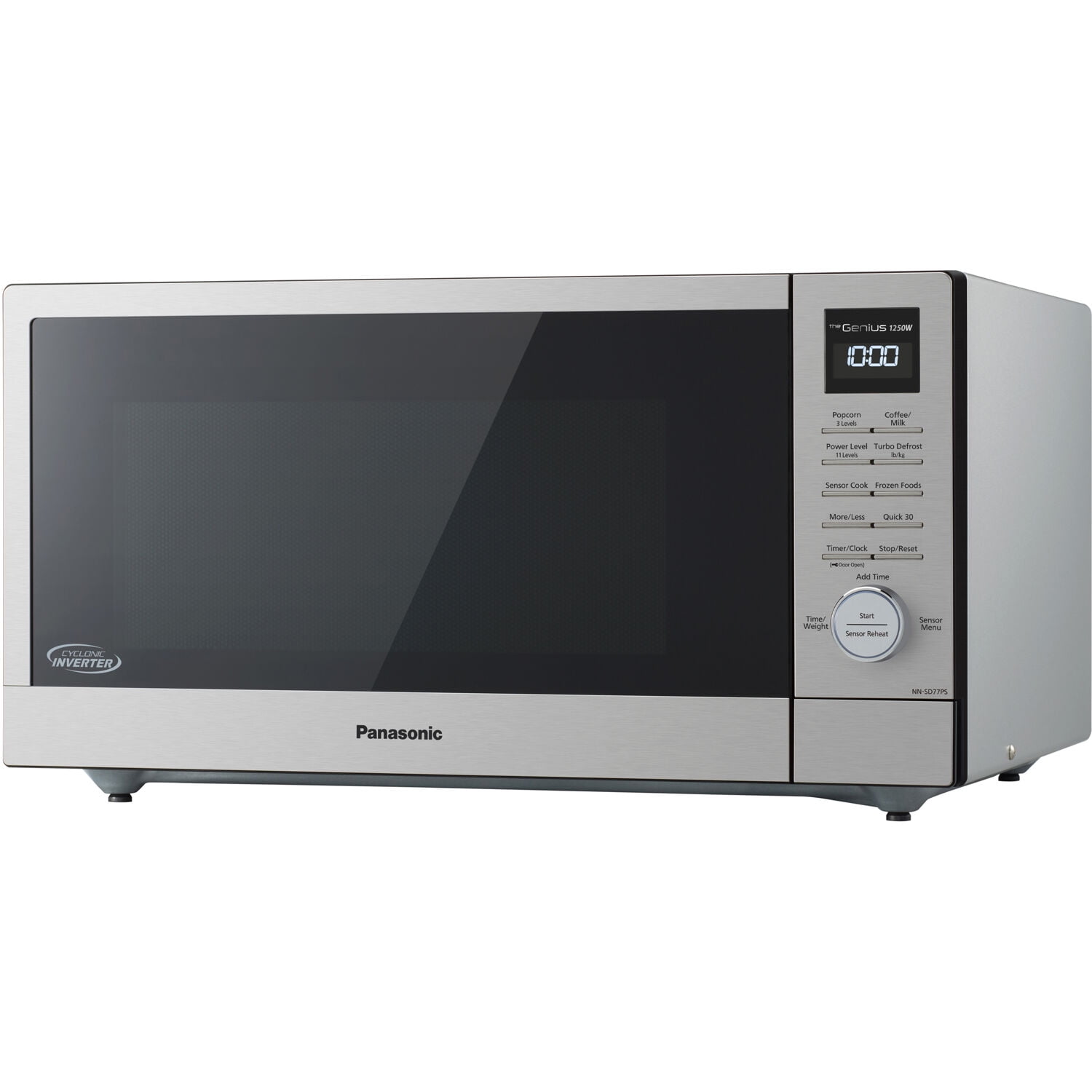 Panasonic 1.6-cu. ft. 1250W Countertop Microwave with Cyclonic Wave Inverter Technology, NN-SD77PS