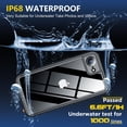 thumbnail image 3 of Funda SPIDERCASE para iPhone 16e, impermeable, negra y transparente, 3 of 7