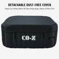 thumbnail image 2 of CO-Z 2-4 Person 5' Blow Up Hot Tub w 120 Air Jets Heater Cover Electric Pump Portable Pool Black, 2 of 9