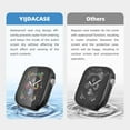 thumbnail image 3 of XiHAMA 2 in 1 Waterproof Case Compatible with Apple Watch Screen Protector 40mm 46mm 41mm 42mm Series 4 5 6 SE/SE 2nd Gen Accessories Built-in Tempered Glass Film Face Protective & PC Bumper Cover, 3 of 7