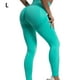 thumbnail image 3 of Sonducket Mallas pantalones de Yoga para mujer, mallas de cintura alta sin costuras, transpirables, para gimnasio, ropa de realce, pantalones de Yoga para Pijama verde L, 3 of 8