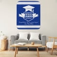 thumbnail image 5 of Custom Graduation Blanket with TEXT, 2025 Graduation Gifts Blanket For Graduate Daughter, Son, Adults Throw Blanket for Graduation Party, 5 of 8