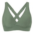 thumbnail image 2 of cocolona Bikini Tops for Women Fashion Solid Color V Neck Swimsuits Vacation Beach Bathing Suits, 2 of 3