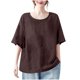 thumbnail image 2 of mfyjkho Tops Para Salir, Camiseta Informal De Manga Corta Con Cuello Redondo Y Estampado De Letras Para Mujer Tops Para Hacer Ejercicio M, 2 of 6