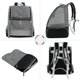 thumbnail image 3 of ZHAOCHENG Mochila transportadora para mascotas para perros y gatos pequeños, diseño ventilado, correas de seguridad, NEGRO, 3 of 5