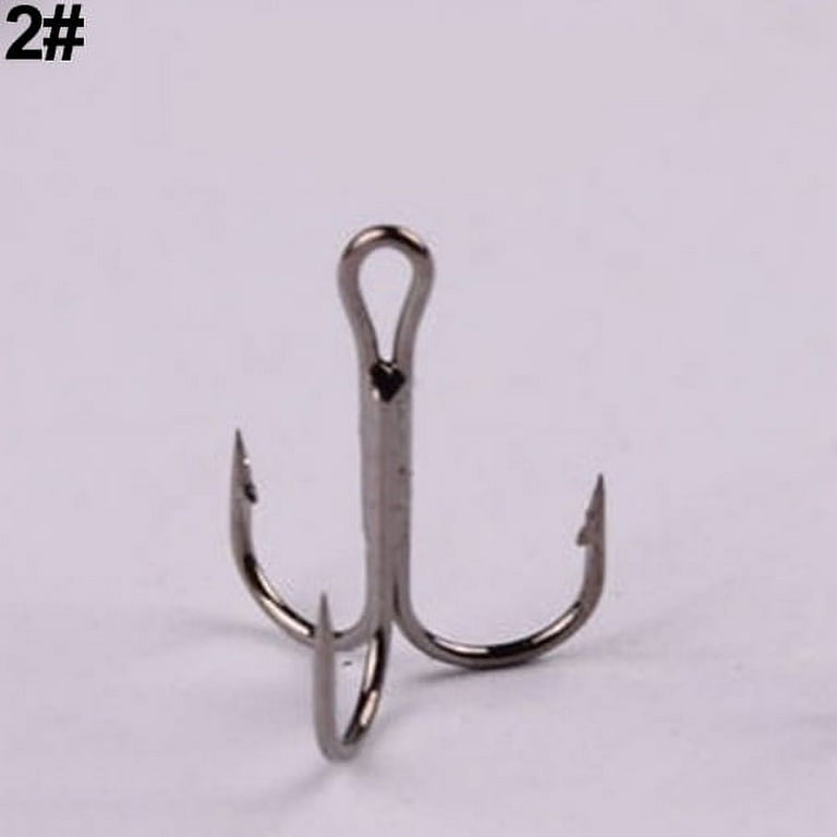 Cheap 100pcs Treble Hooks for Fishing Lures High Carbon Steel