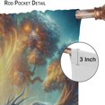 thumbnail image 5 of Dragon Phoenix Blackout Curtains Red Blue Sun Moon Thick Clouds Mythical Animal Fighting Window Treatments for Boys Kids Bedroom Living Room Kitchen 84" W X 84" L, 5 of 7