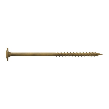 

Simpson Strong-Tie CBT08300R50 #8 x 3 in. T20 Quik Guard Tan Wafer-Head Cabinet Screw (50-Qty)