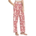 thumbnail image 2 of FORMRS Women's Pajama Pants with Pockets Soft Comfy Loungewear Sleep Bottom, Sizes S-2XL, Bunny Love Blooms, 2 of 8