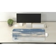 thumbnail image 2 of Nautical Computer Mouse Pad, Sailing Yacht in the Morning Time on Tranquil Seascape Cloudy Sky Peaceful Marine Image, Rectangle Non-Slip Rubber Mousepad Large, 31" x 12", Blue, by Ambesonne, 2 of 2